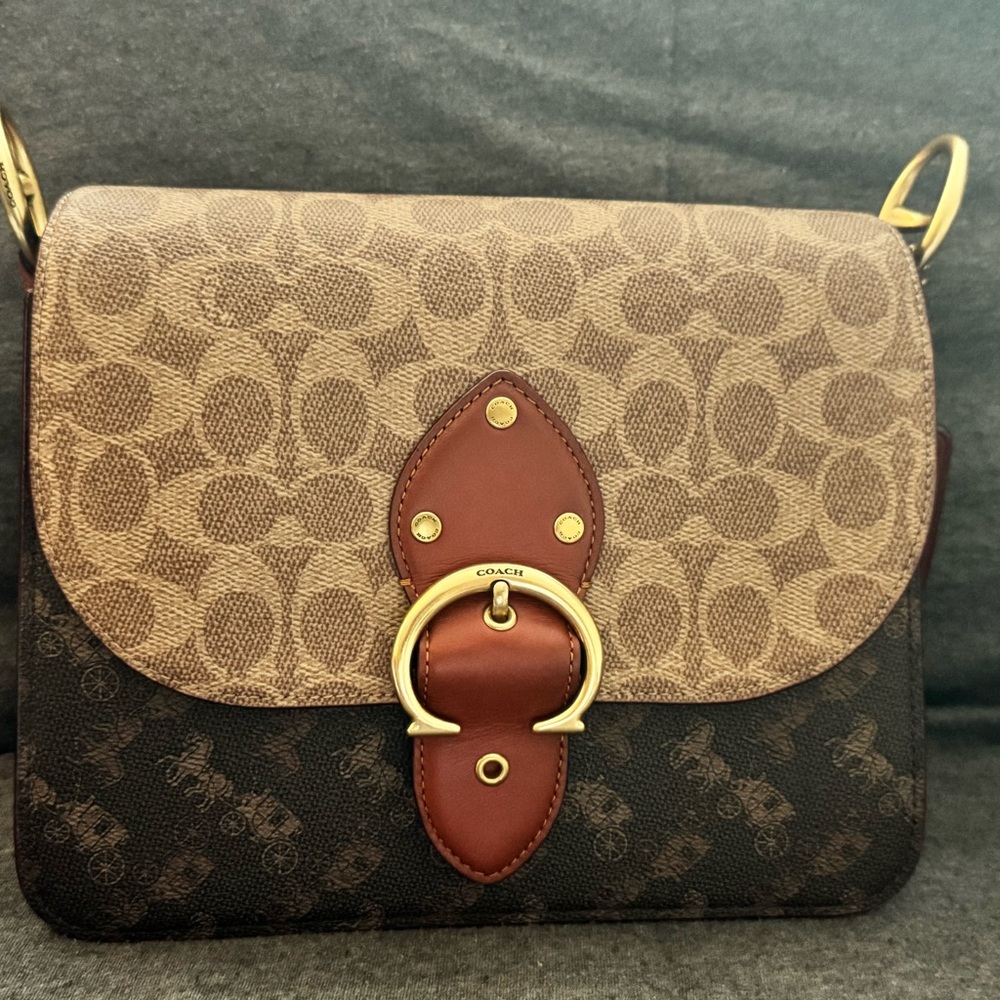 Coach Beat Shoulder bag in a signature canvas w/ horse and carriage print